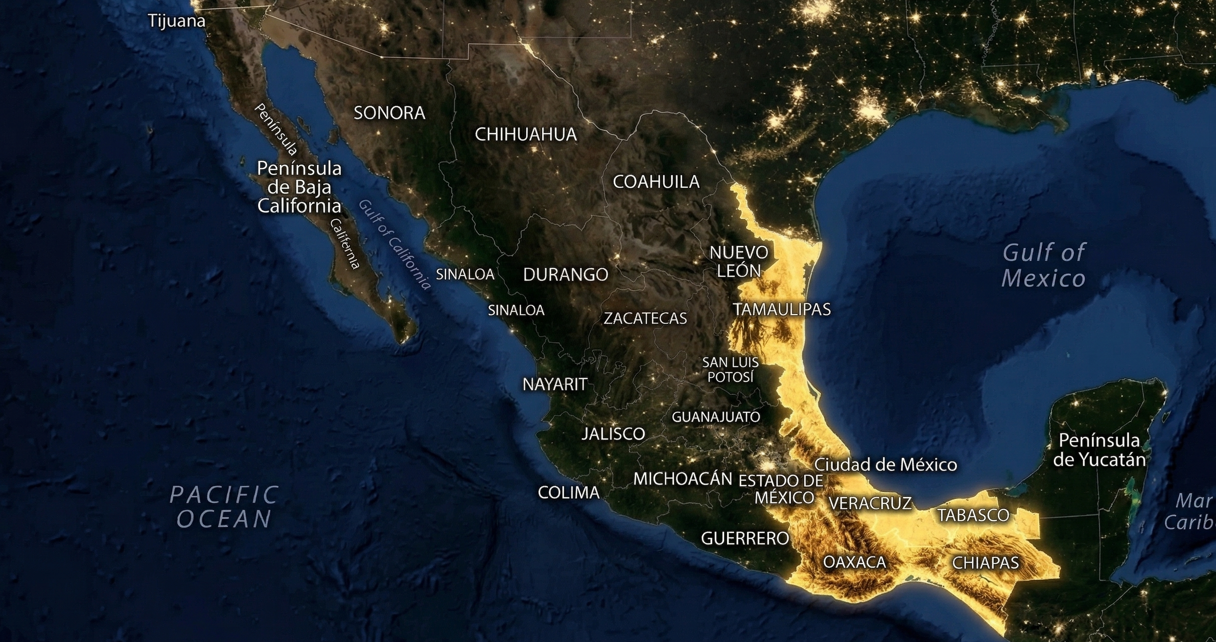Cobertura Sureste satelital